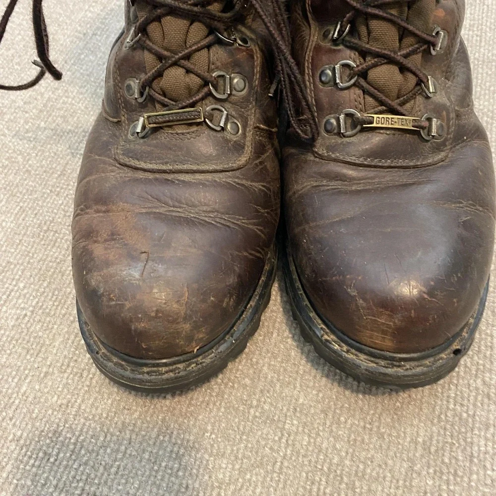 Cabela's Snow Boots Mens Size 11.5D Brown‎ Leather Gore-Tex Thinsulate Hunting